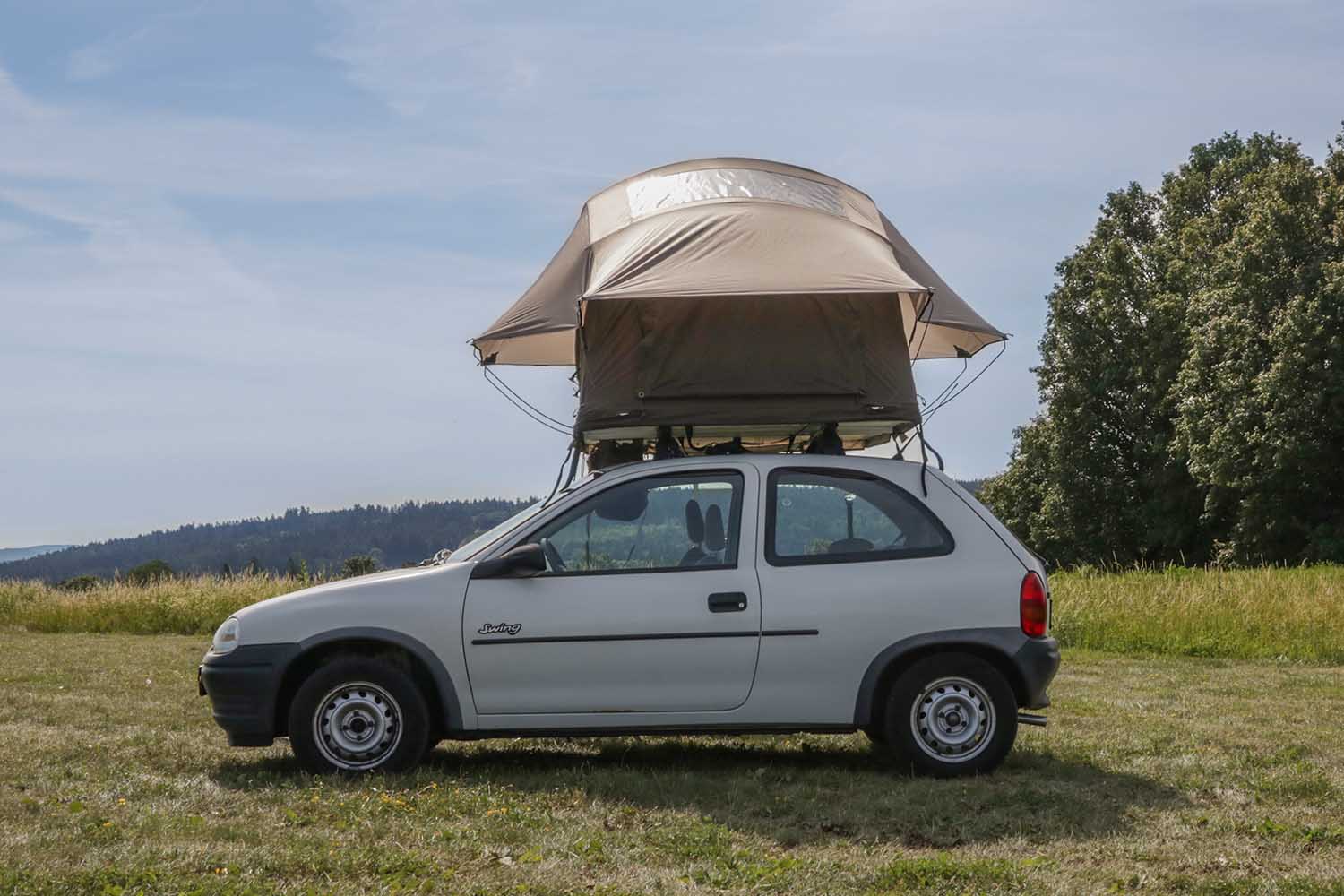 Dachzelt LIGHTWEIGHT: auch für Fahrzeuge mit geringerer Dachlast geeignet