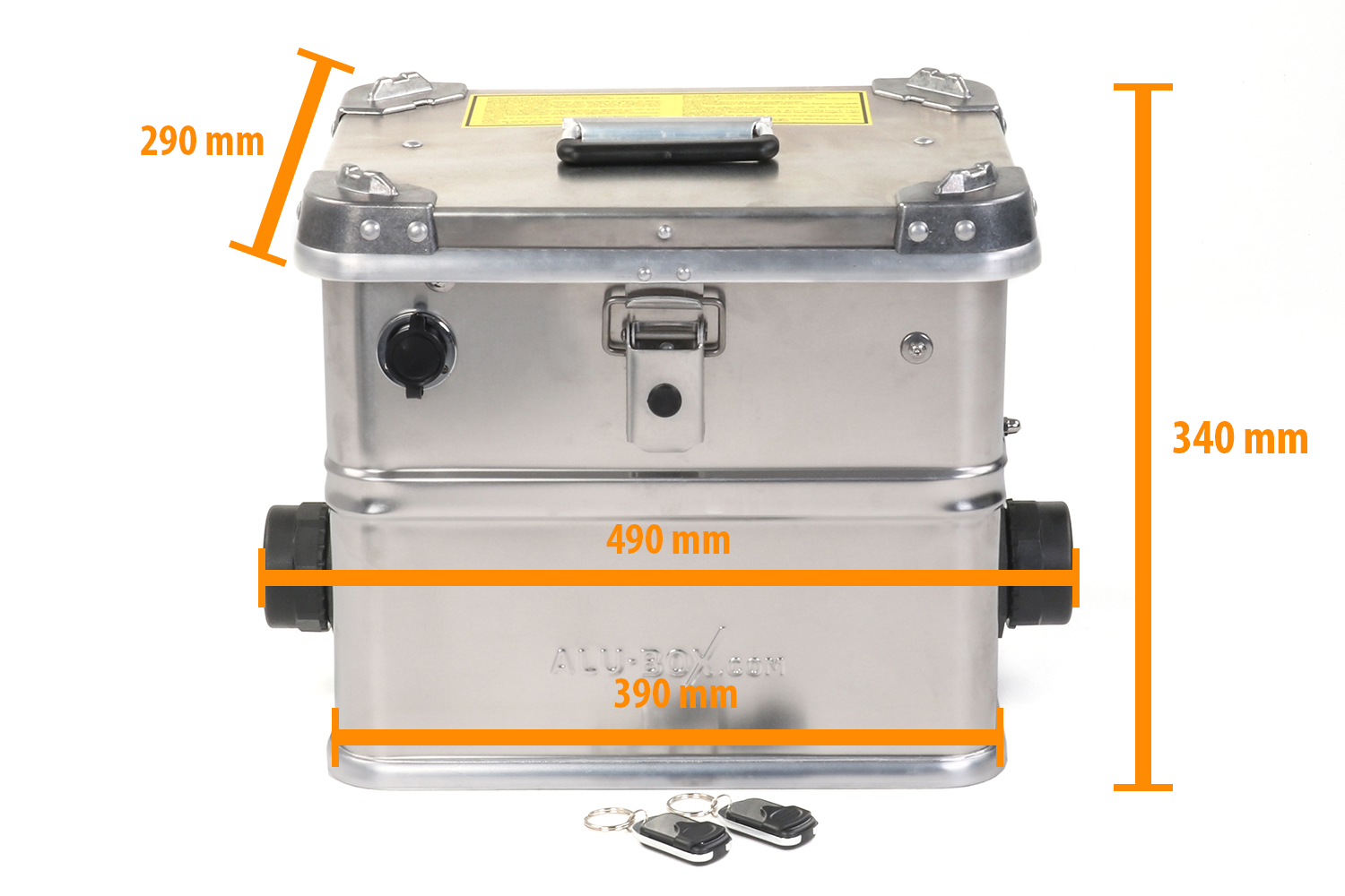 Mobile Diesel-/ Luftheizung AUTOTERM (Planar) 2D12 mit Alubox ohne Batterie, Maße