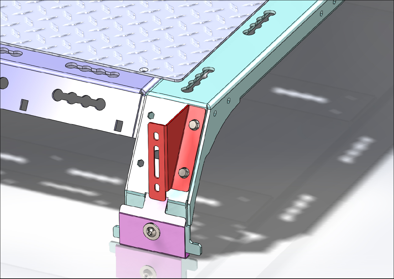 Detailzeichnung, Markisenhalter verbaut