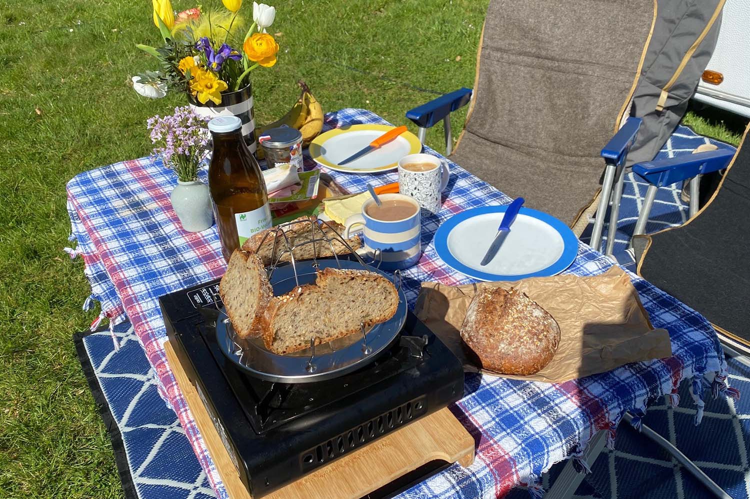 Campingtoaster, Edelstahl