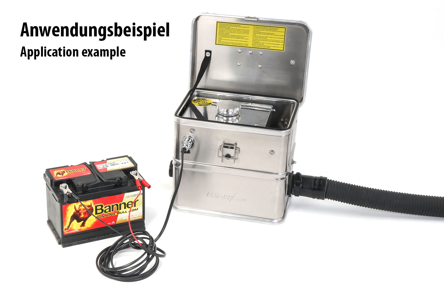 Mobile Diesel-/ Luftheizung AUTOTERM (Planar) 2D12 mit Alubox ohne Batterie