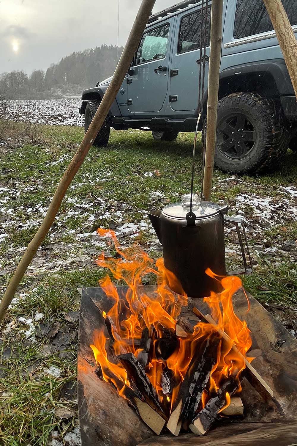 Anwendungsbeispiel, Outdoor-Kaffeekanne