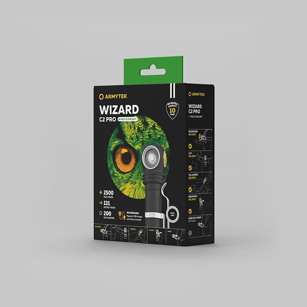 ARMYTEK WIZARD C2 PRO, F08701C, kaltweiß