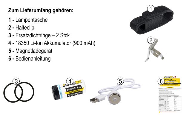 ARMYTEK PRIME C1 Magnet Taschenlampe, Set